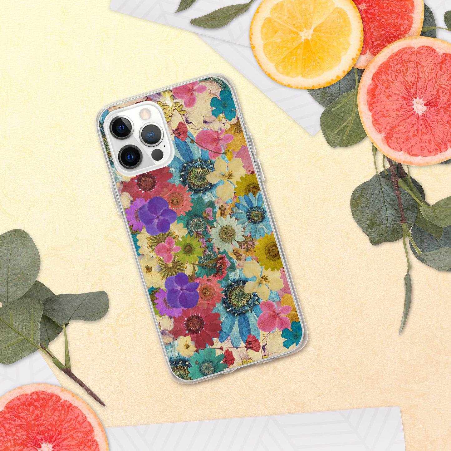 Pressed Flowers Clear Case for iPhone®