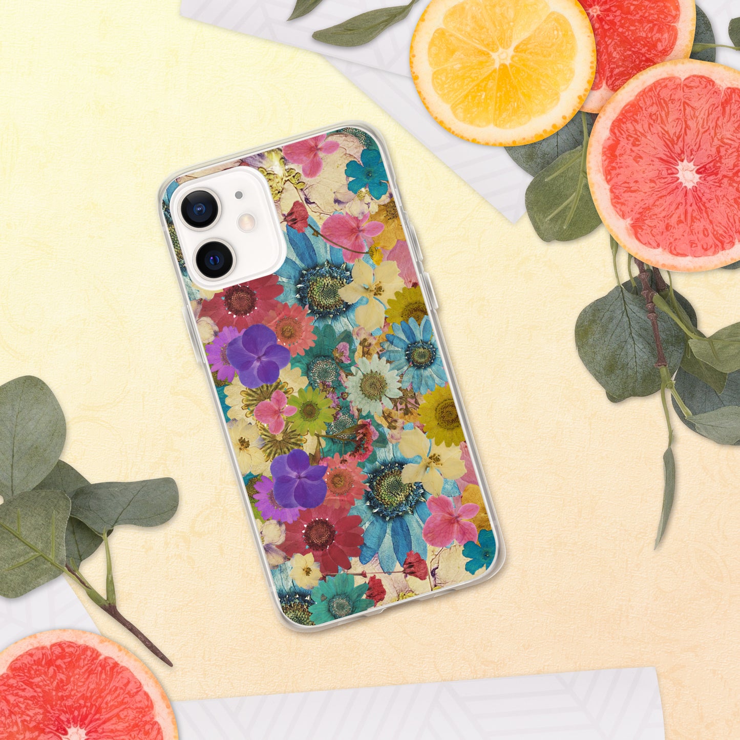 Pressed Flowers Clear Case for iPhone®