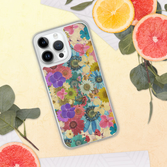 Pressed Flowers Clear Case for iPhone®