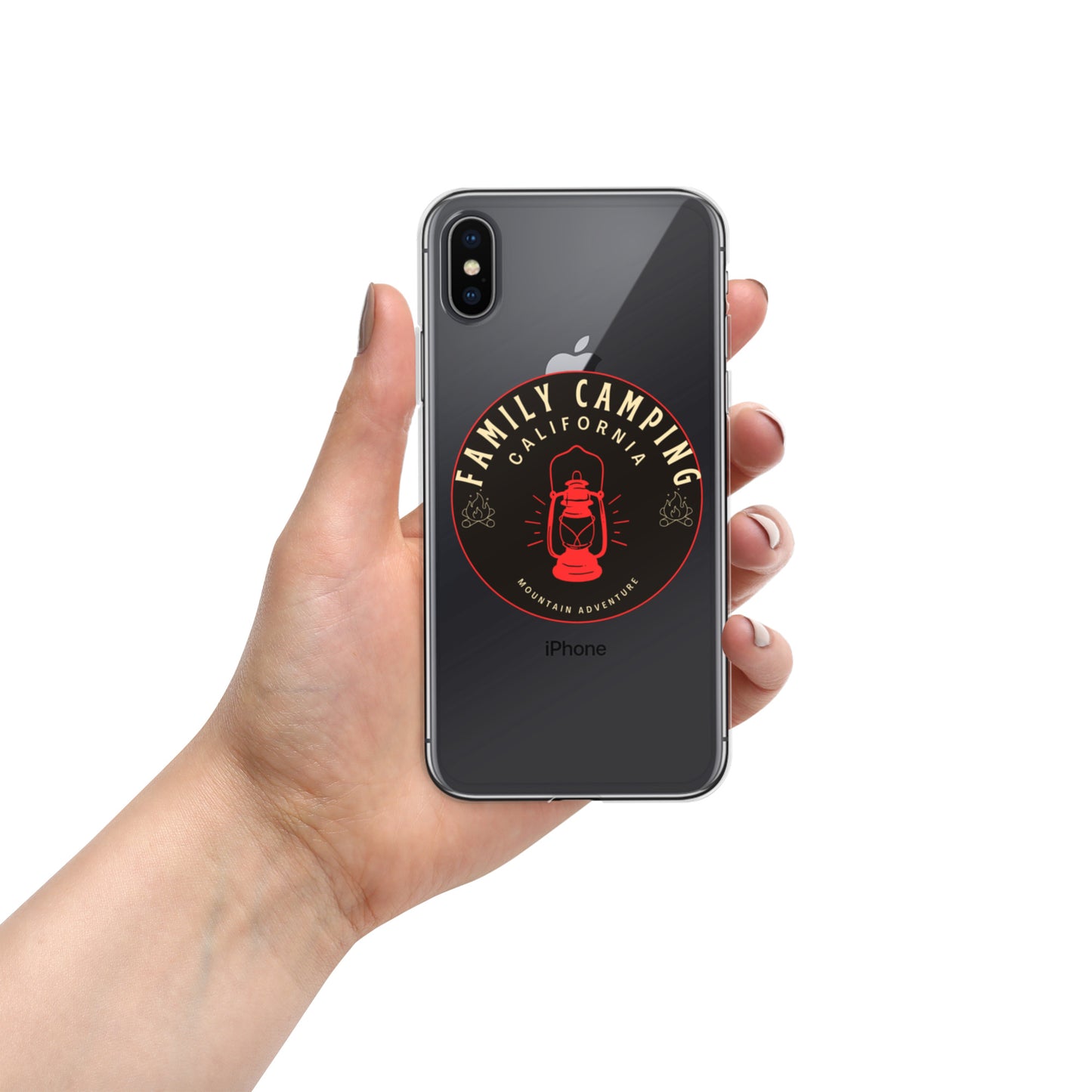 Camping Clear Case for iPhone®