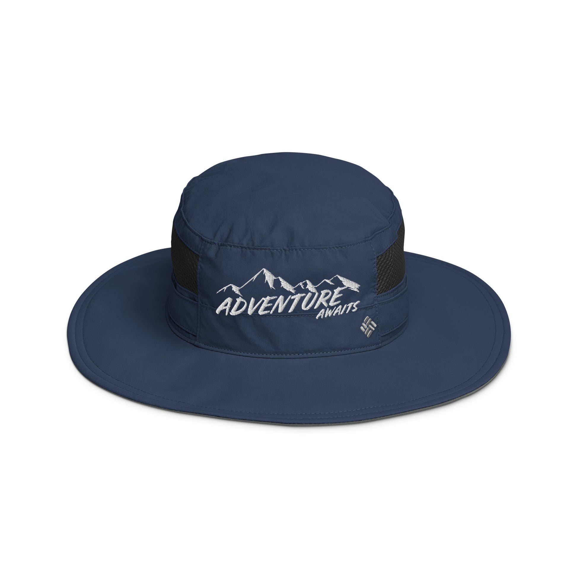 Adventure Awaits Hat, Camping Hat , Hiking Hat, Outdoor, Happy Camper, Mountains Trucker Hat, Gift For Outdoorsman, Columbia booney hatColumbia booney hat