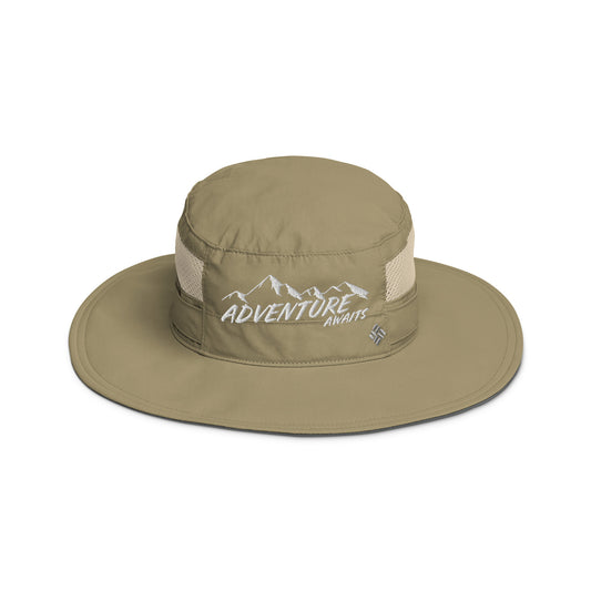 Adventure Awaits Hat, Camping Hat , Hiking Hat, Outdoor, Happy Camper, Mountains Trucker Hat, Gift For Outdoorsman, Columbia booney hatColumbia booney hat