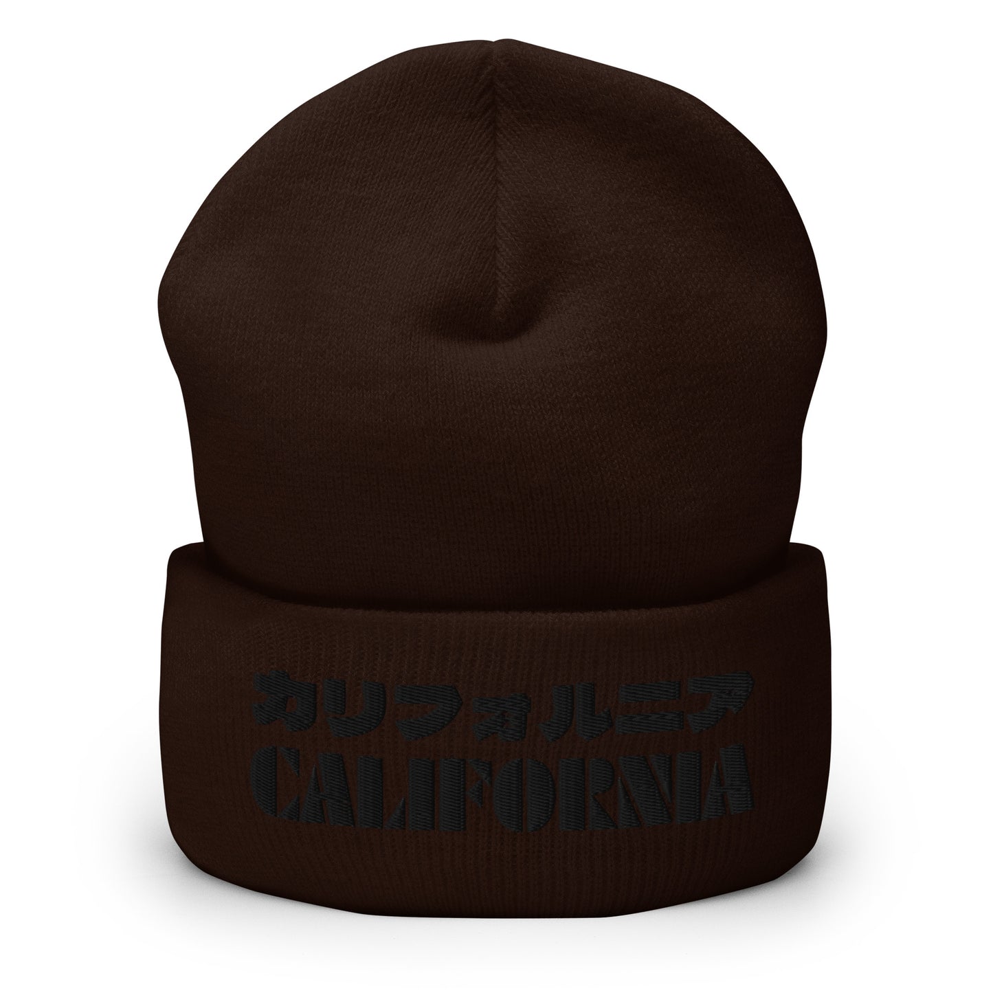 California Grizzly Bear Japanaese Katakana Cuffed Beanie