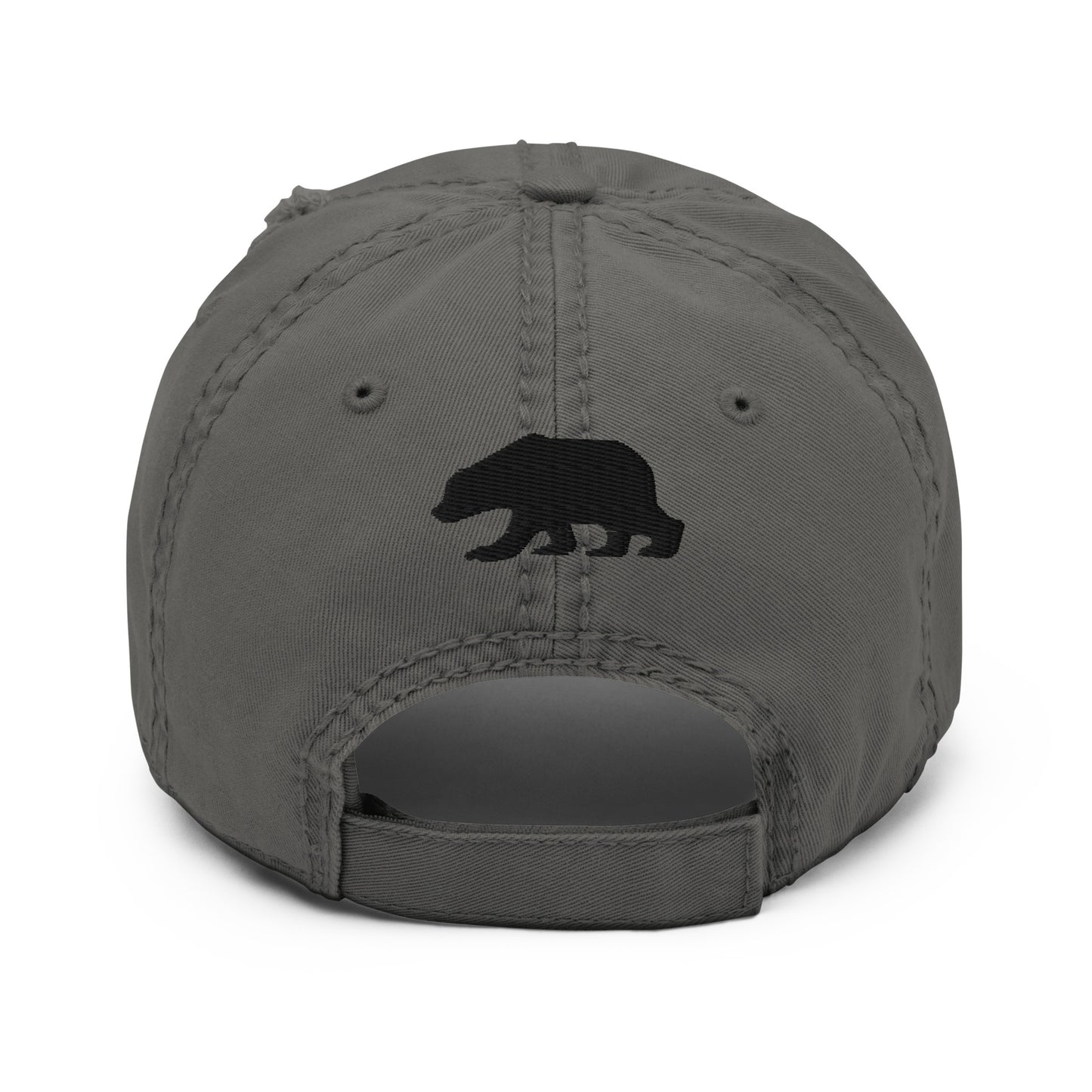 California Grizzly Bear Distressed Dad Hat