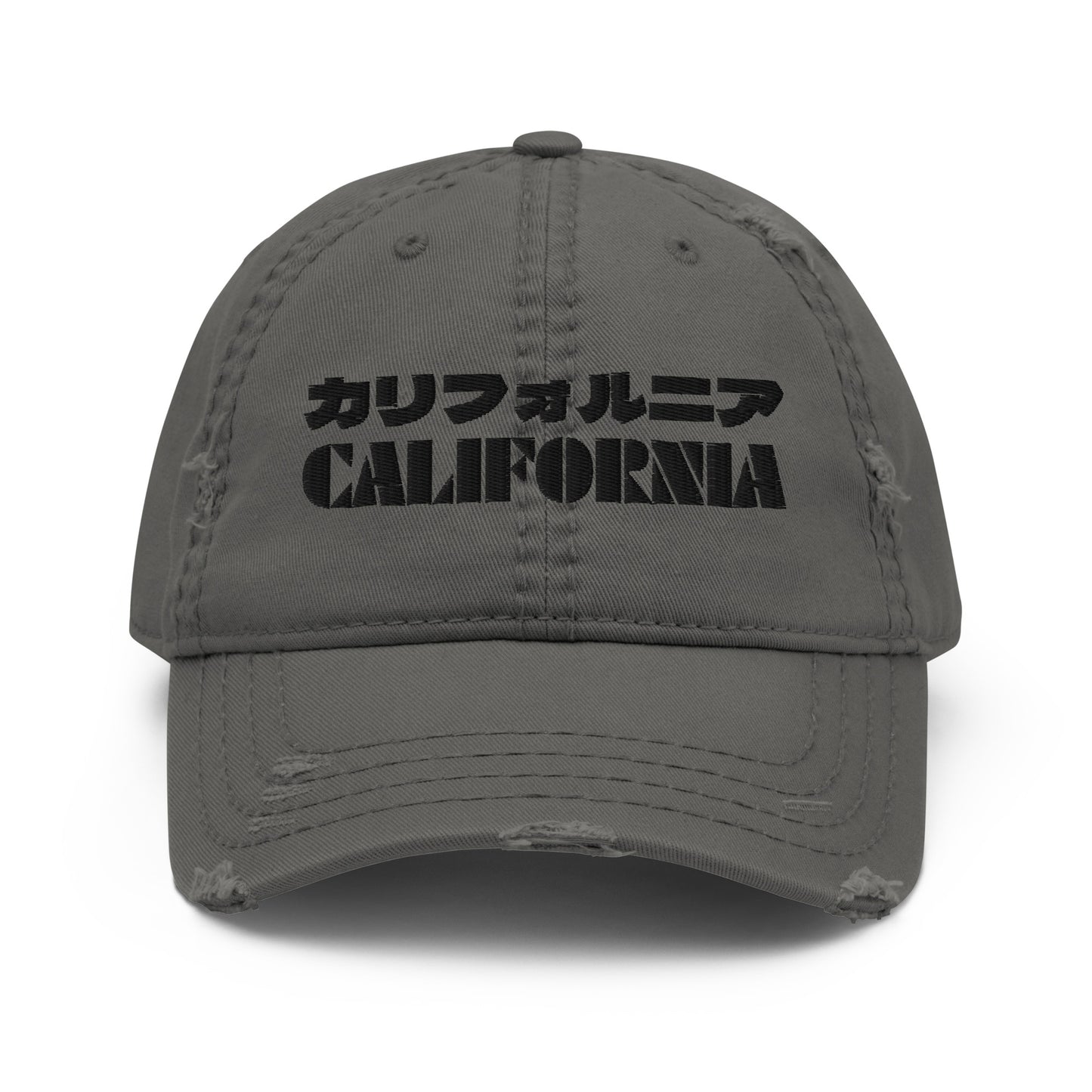 California Grizzly Bear Distressed Dad Hat