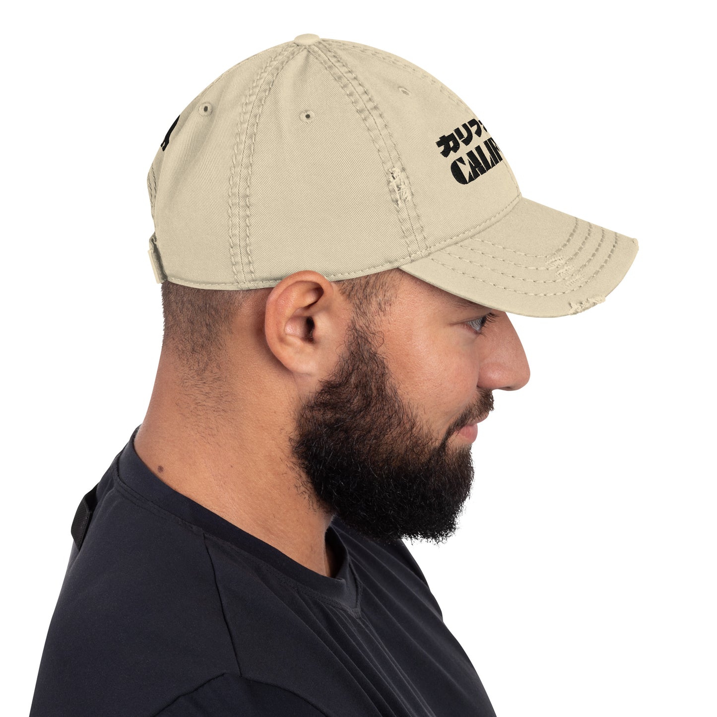 California Grizzly Bear Distressed Dad Hat