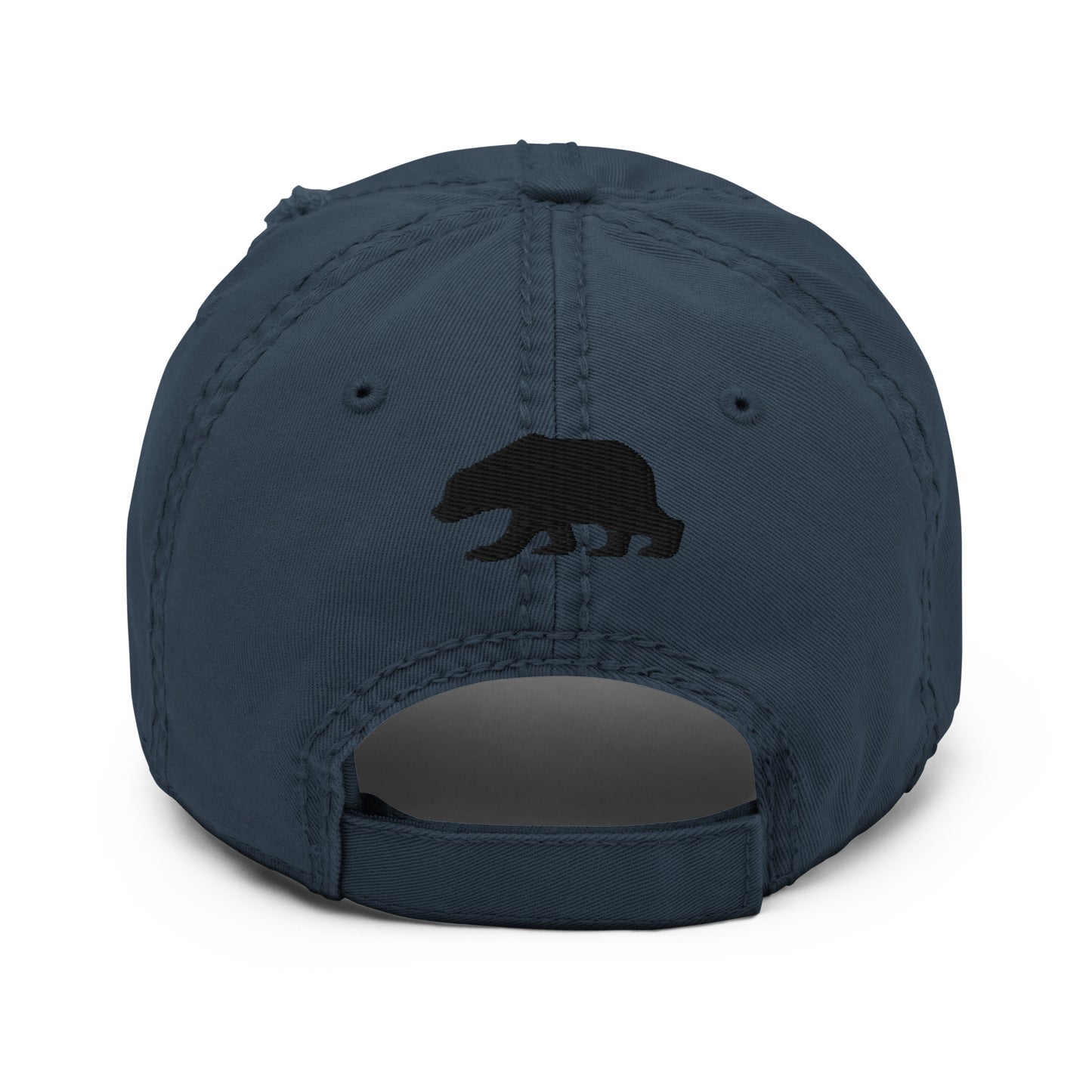 California Grizzly Bear Distressed Dad Hat