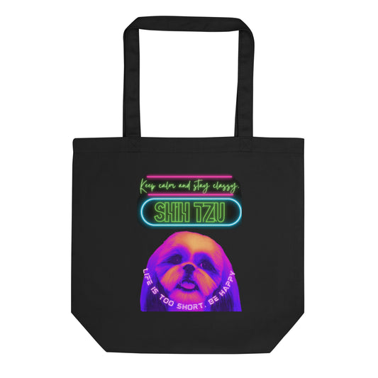 Shih Tzu Neon Japa Eco Tote Bag