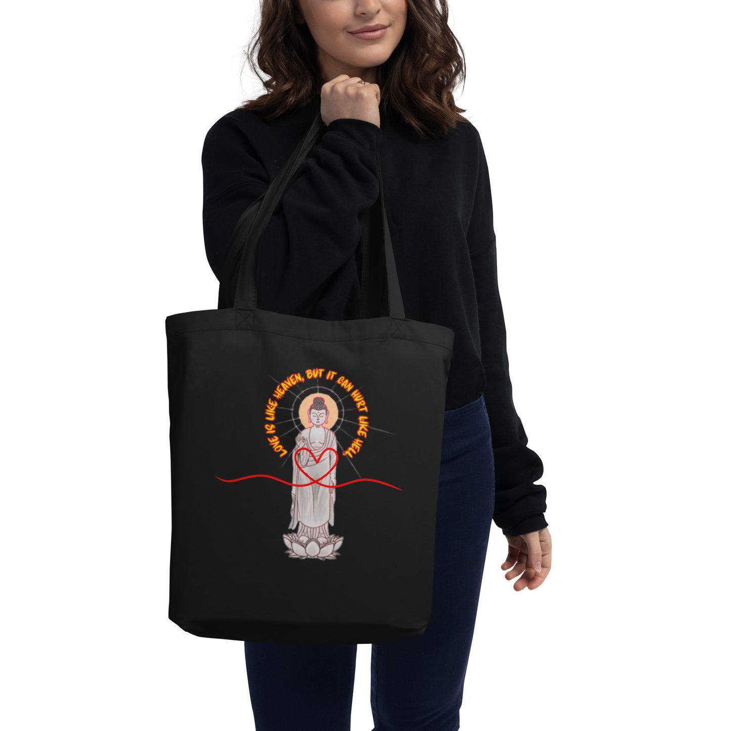Japanese Buddha, Oshakasama, Eco Tote Bag