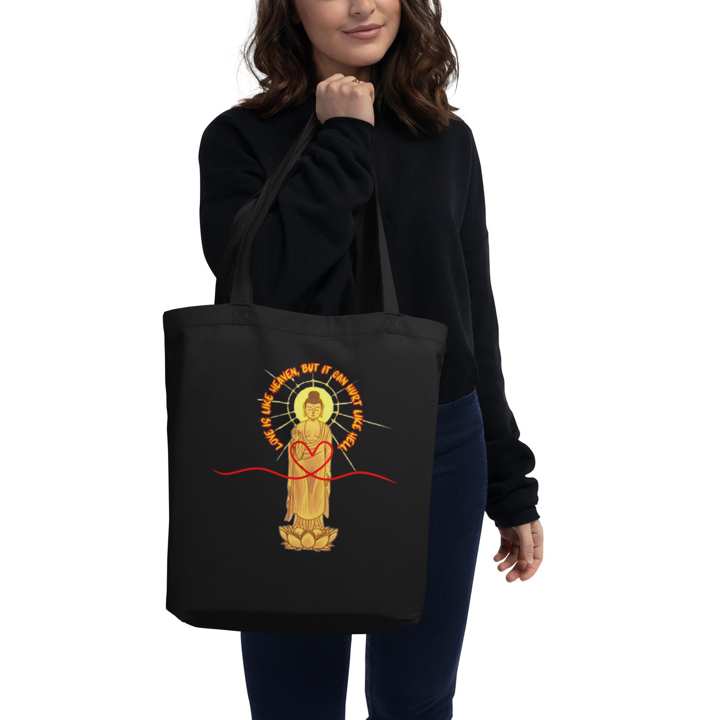 Japanese Buddha, Eco Tote Bag
