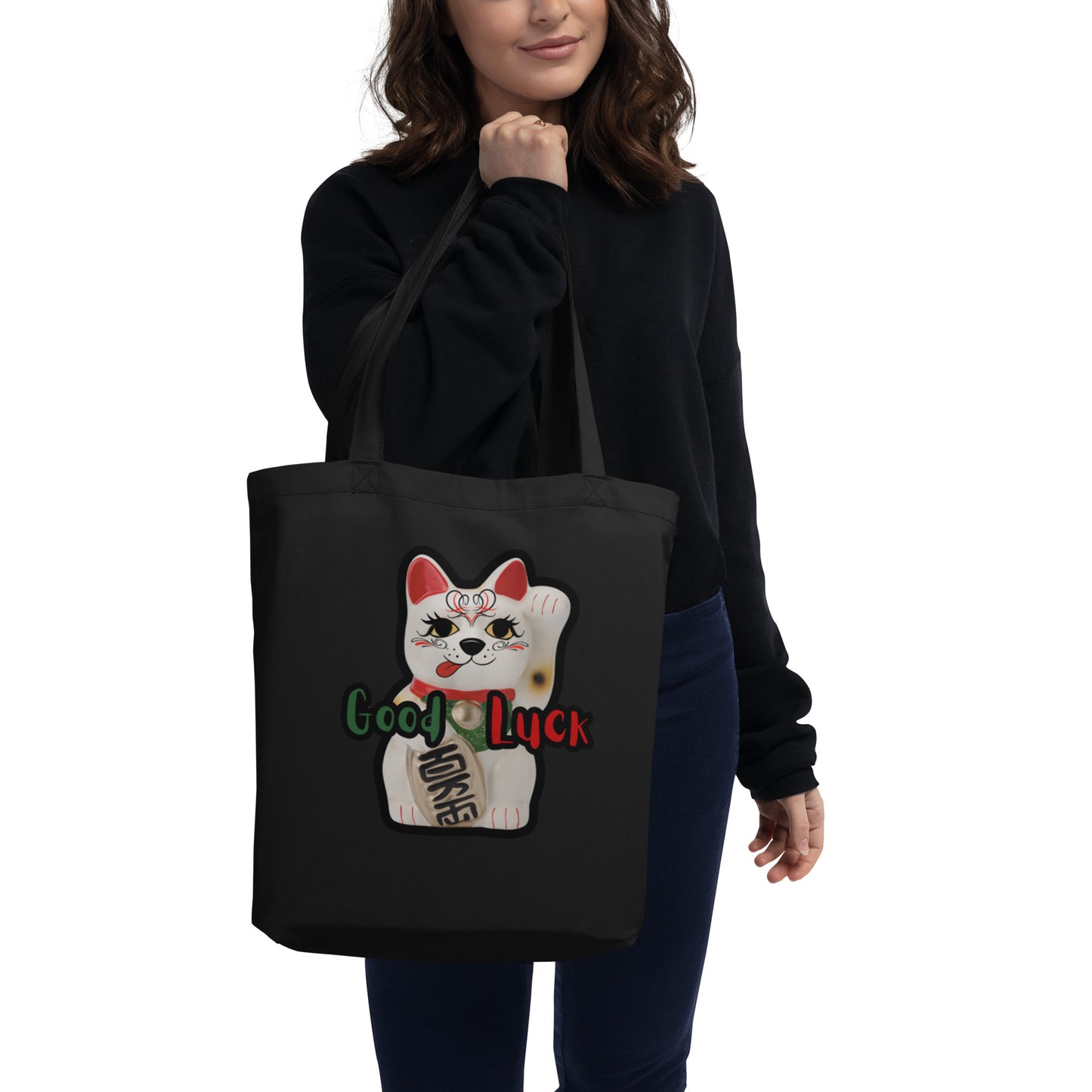 Lucky Cat, Manekineko,  Eco Tote Bag