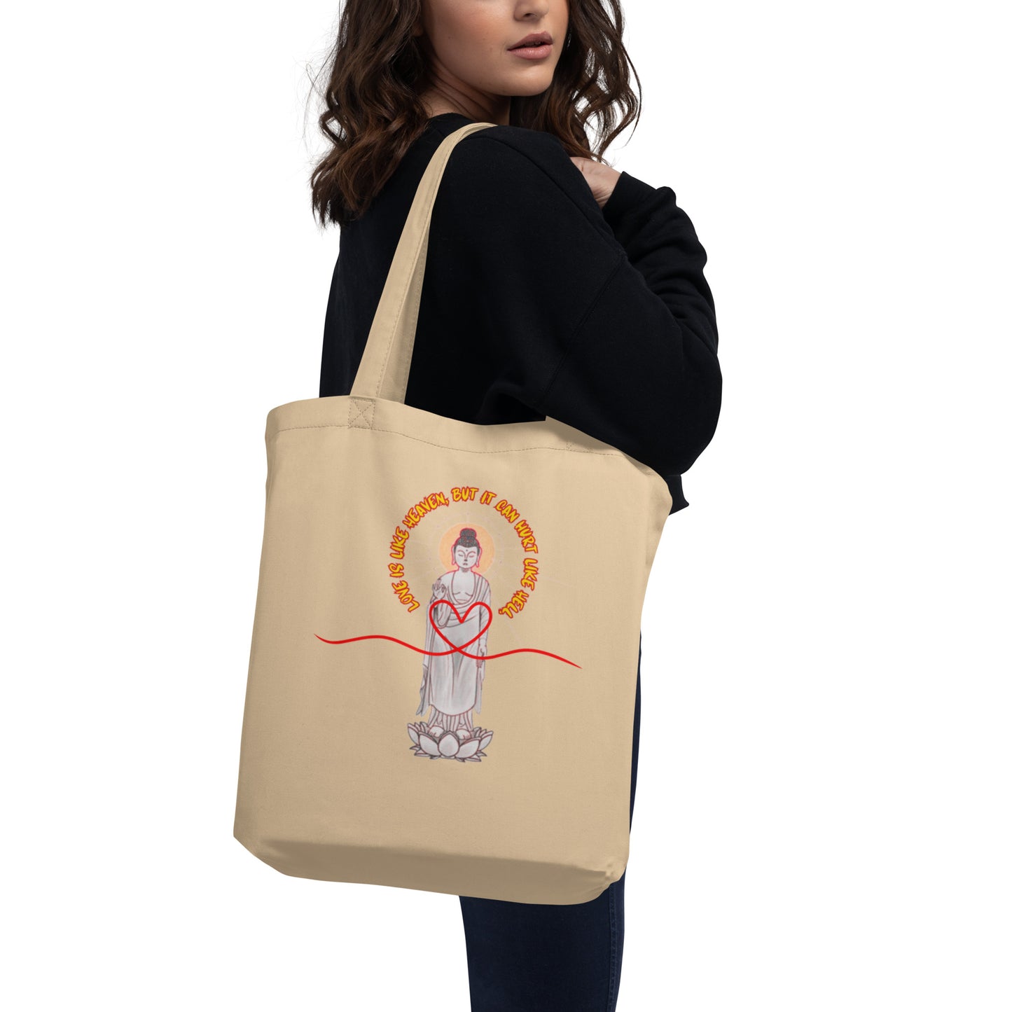 Japanese Buddha, Oshakasama, Eco Tote Bag
