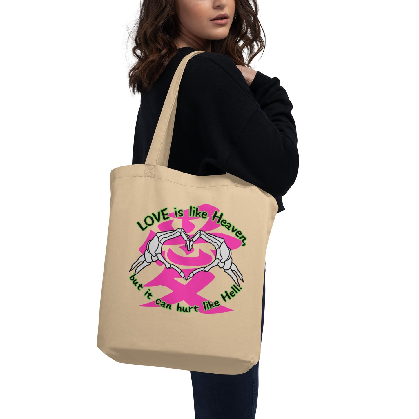 Love is like Heaven, kawaii, ai, love, Eco Tote Bag