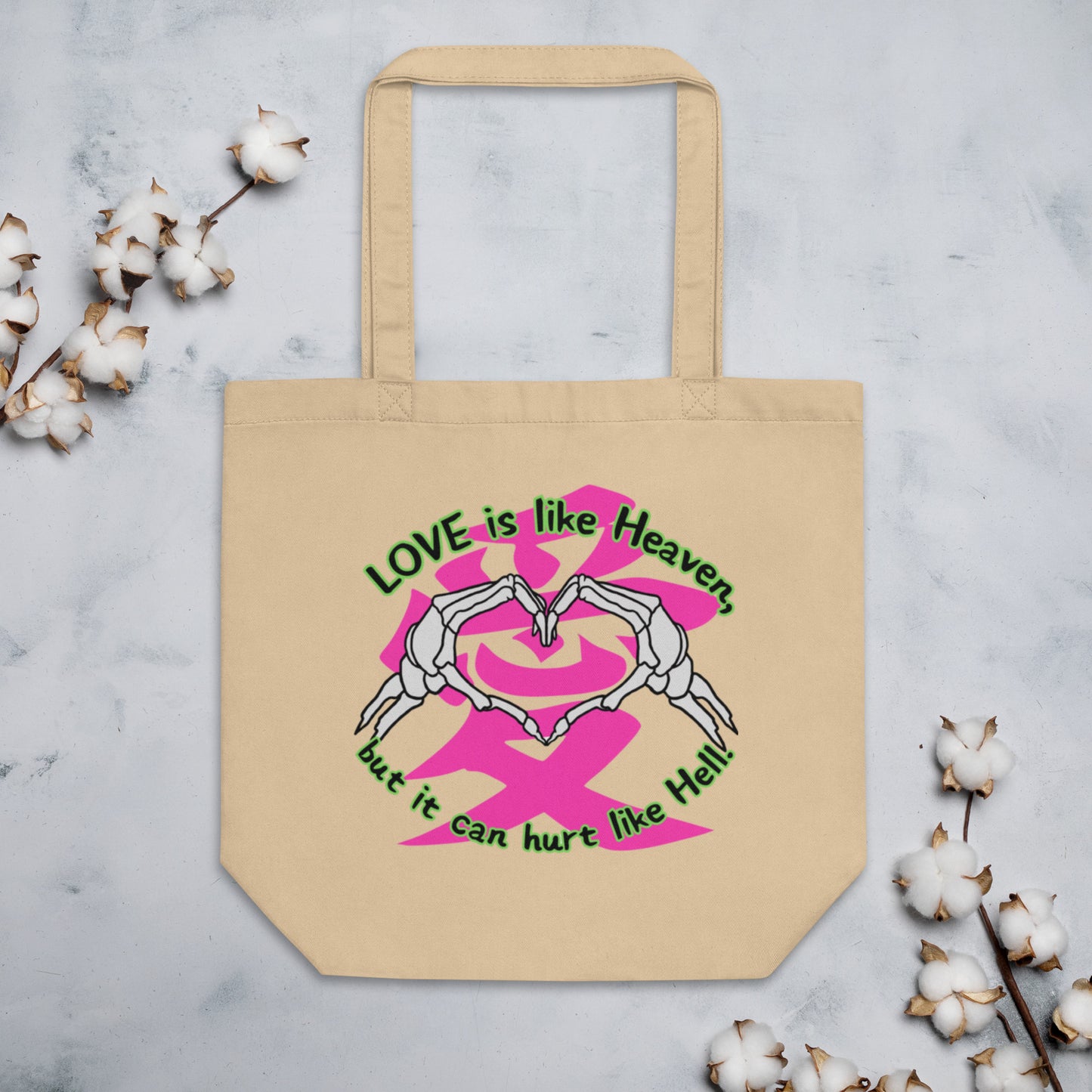 Love is like Heaven, kawaii, ai, love, Eco Tote Bag