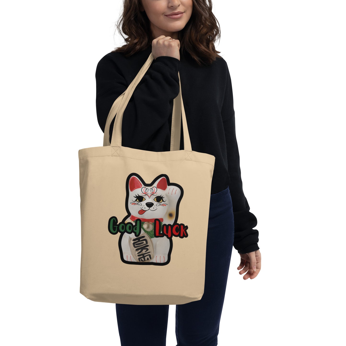 Lucky Cat, Manekineko,  Eco Tote Bag