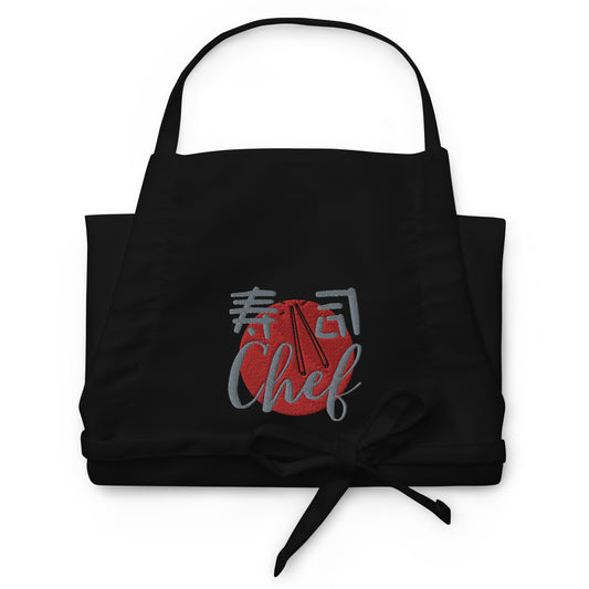 Chef Apron, Sushi Chef  Japanese Cuisine  Embroidered Apron