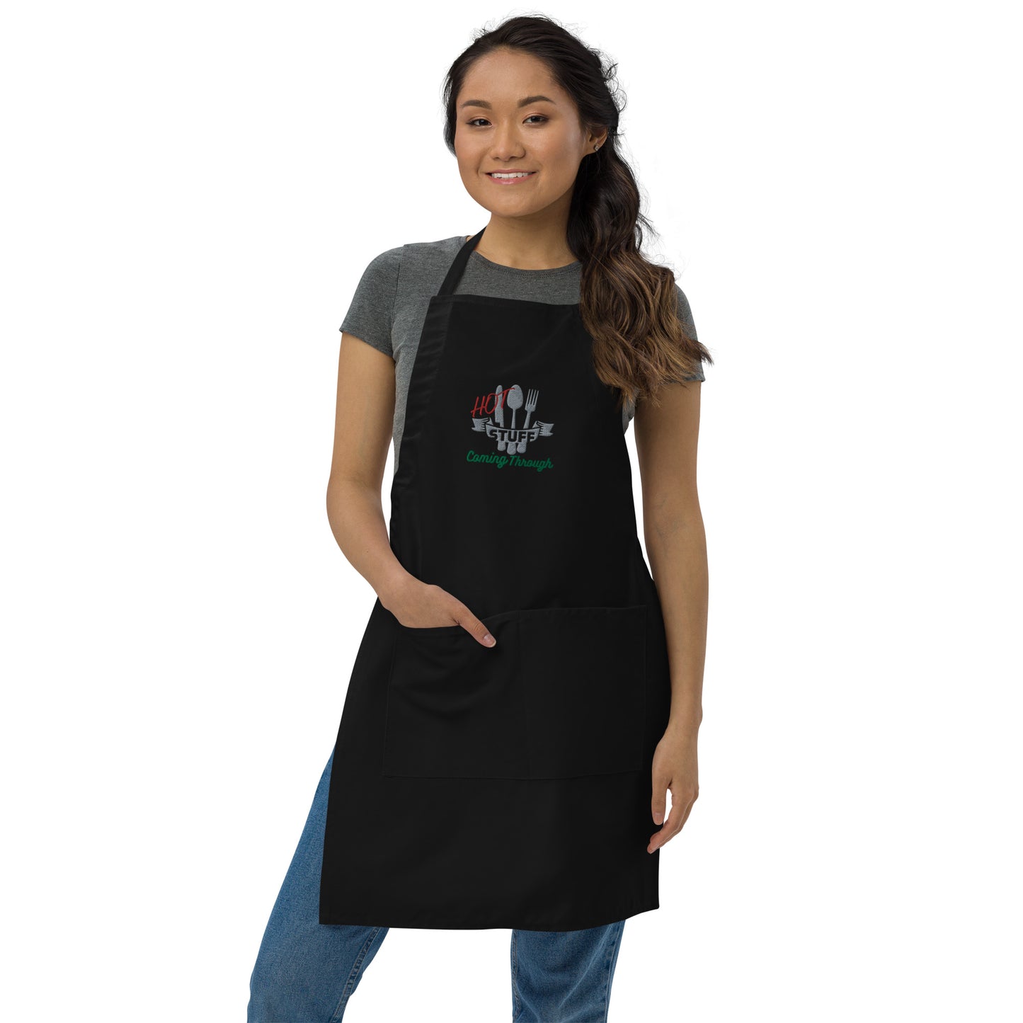 Chef Apron, Hot Stuff Coming Through, Food Worker Apron