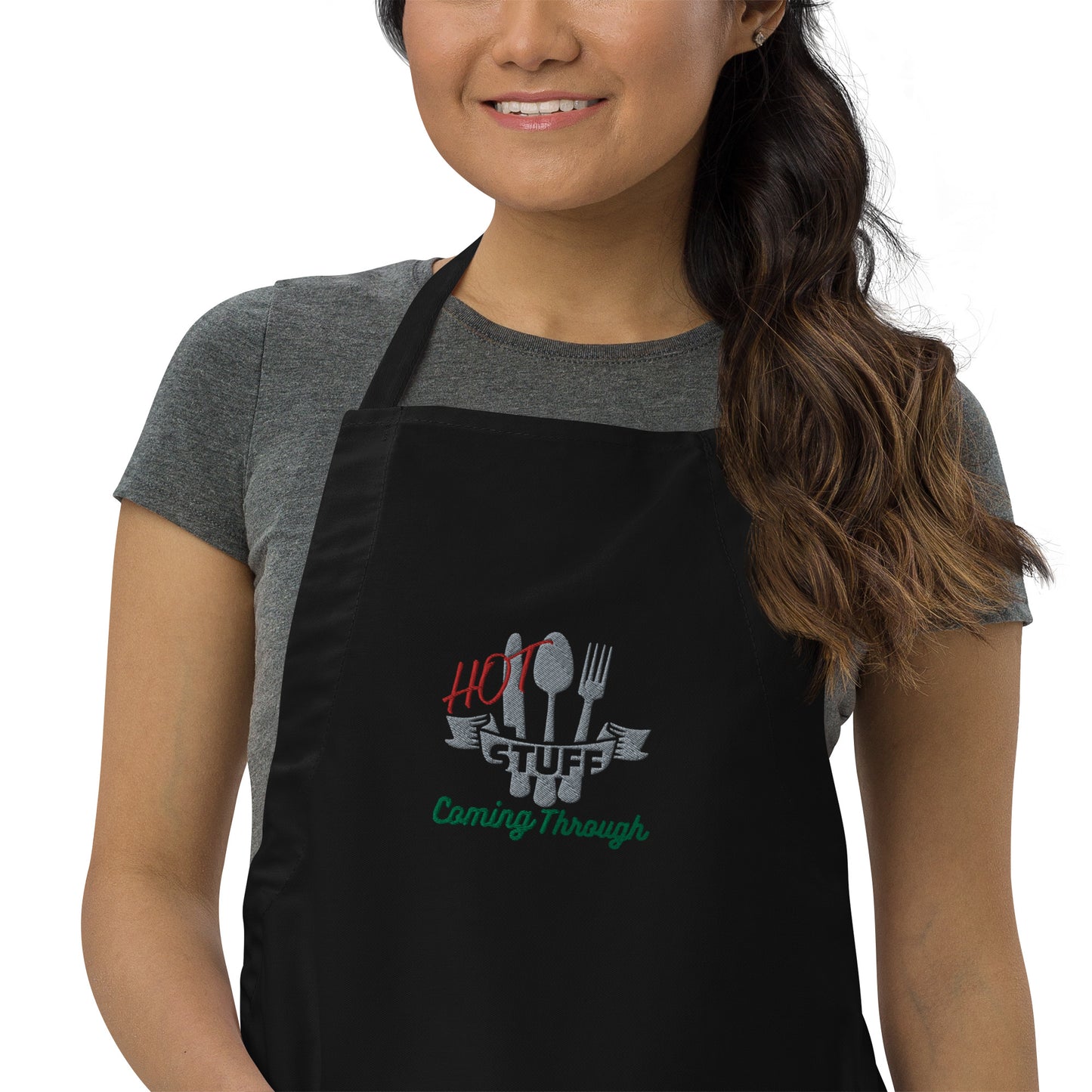 Chef Apron, Hot Stuff Coming Through, Food Worker Apron