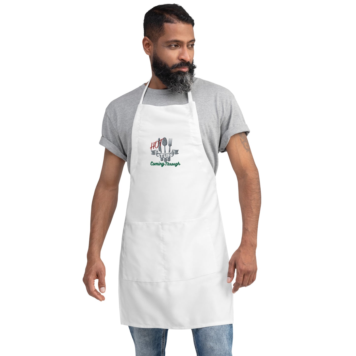 Chef Apron, Hot Stuff Coming Through, Food Worker Apron