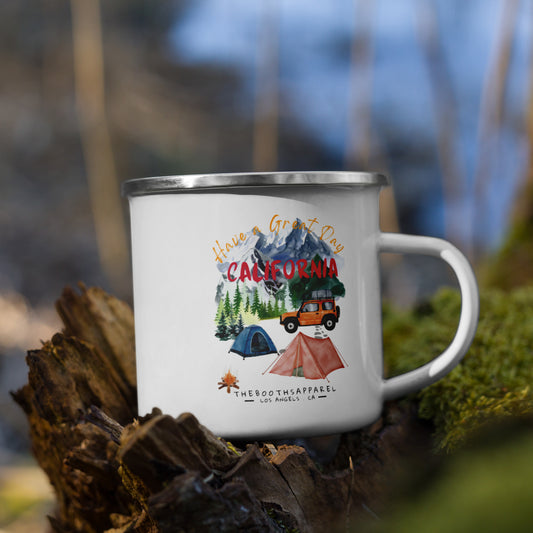 California Have a great day Enamel Mug