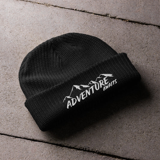 Adventure, Camping, Unisex Beanies, Beanies for men, Fisherman beanie