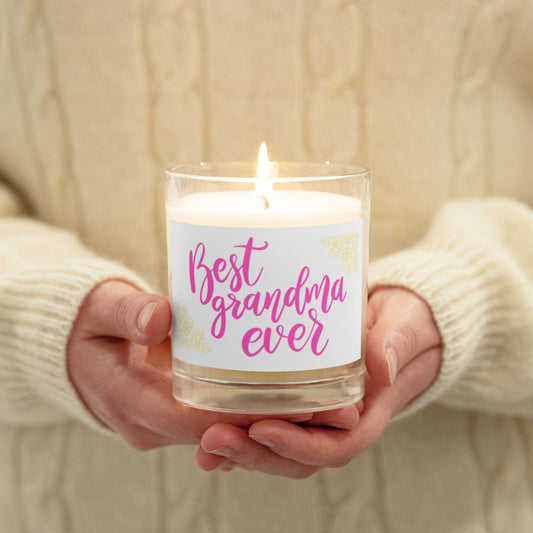 Best Grandma Glass jar soy wax candle