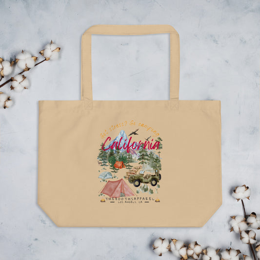 California Got Stress? Large organic tote bag
