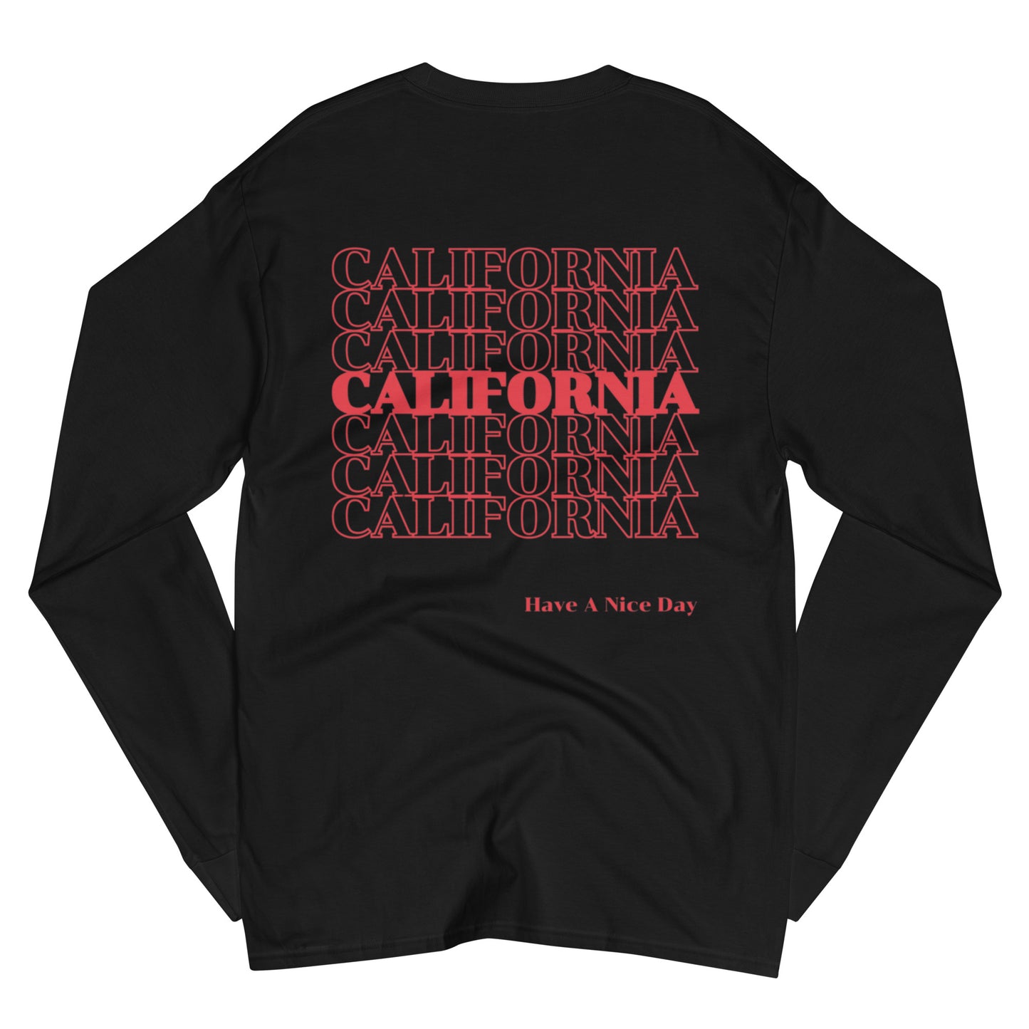 California, Japanese, Katakana, Champion Long Sleeve Shirt