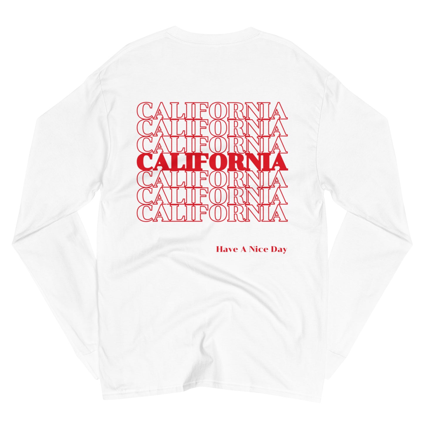 California, Japanese, Katakana, Champion Long Sleeve Shirt