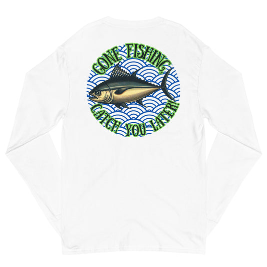 Fishing, Fishing Dad, Gone Fishing, Tuna Fishing, fishing lure, kawaii, father's day gift, Best Gift For Dad, 100% cotton, Champion Long Sleeve Shirt