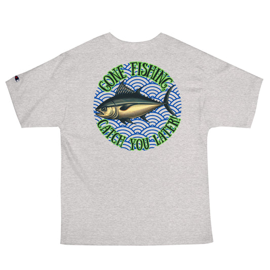 Fishing, Fishing Dad, Gone Fishing, Tuna Fishing, fishing lure, kawaii, father's day gift, Best Gift For Dad, 100% cotton,  Champion T-Shirt