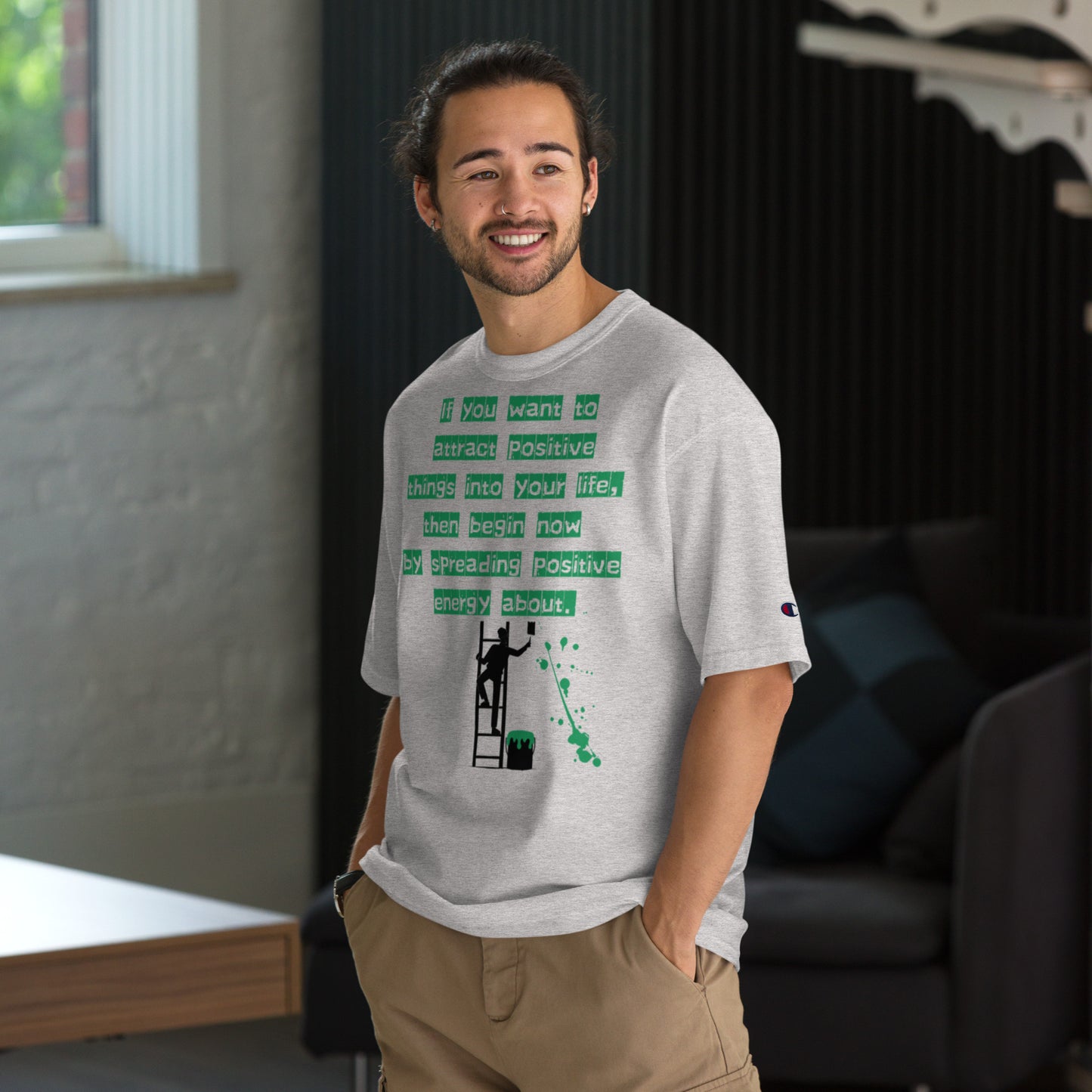 If you want to attract positive things into your life, Champion T-Shirt