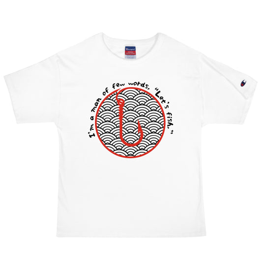 I am a man few words, Men's Champion T-Shirt