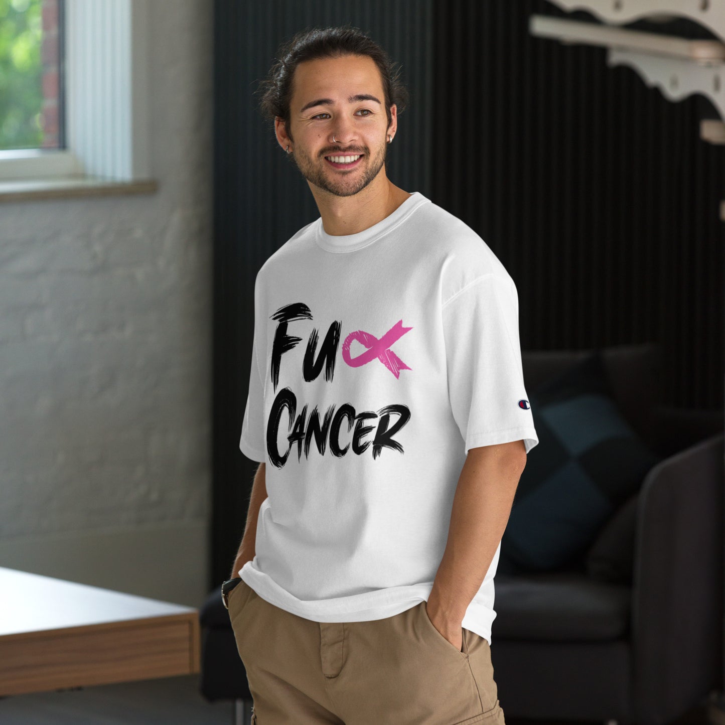 Fuck Cancer, Cancer Survivor Gift, Champion T-Shirt