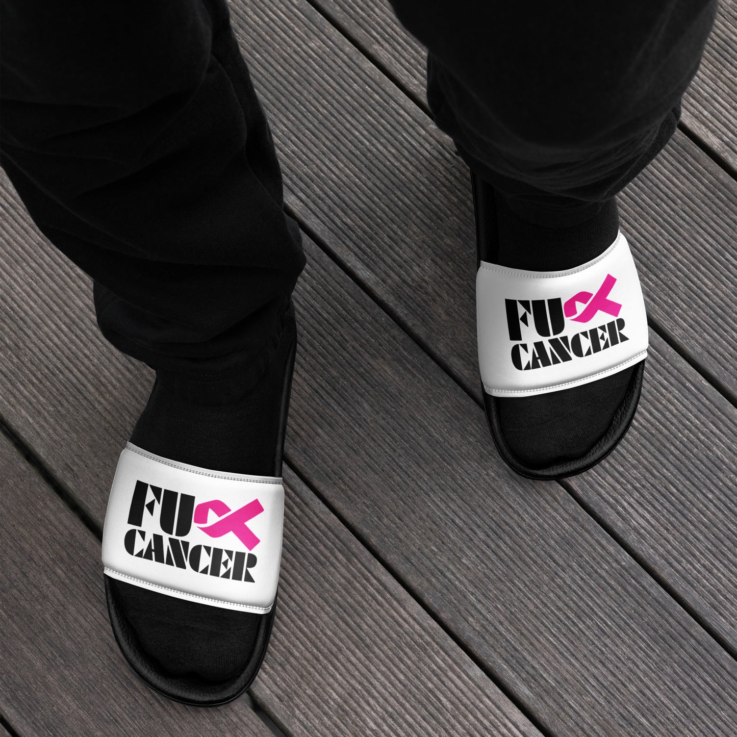 Fuck Cancer, Slippers, Sandals, Men’s slides