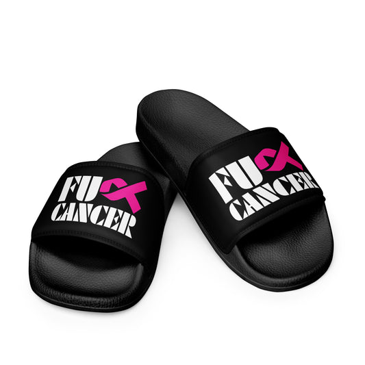 Fuck Cancer, Slippers, Sandals, Black, Men’s slides