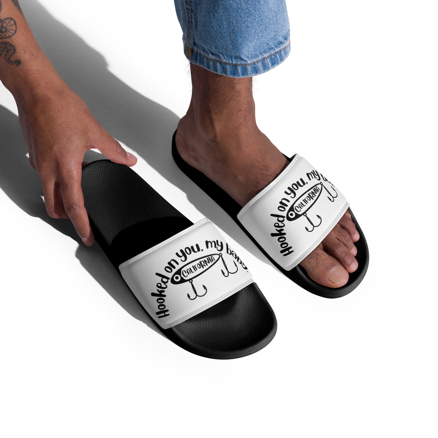 Hooked on you, My Baby. Men’s slides
