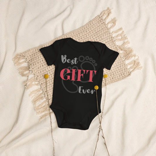 Best Gift Ever Baby Foot Organic cotton baby bodysuit