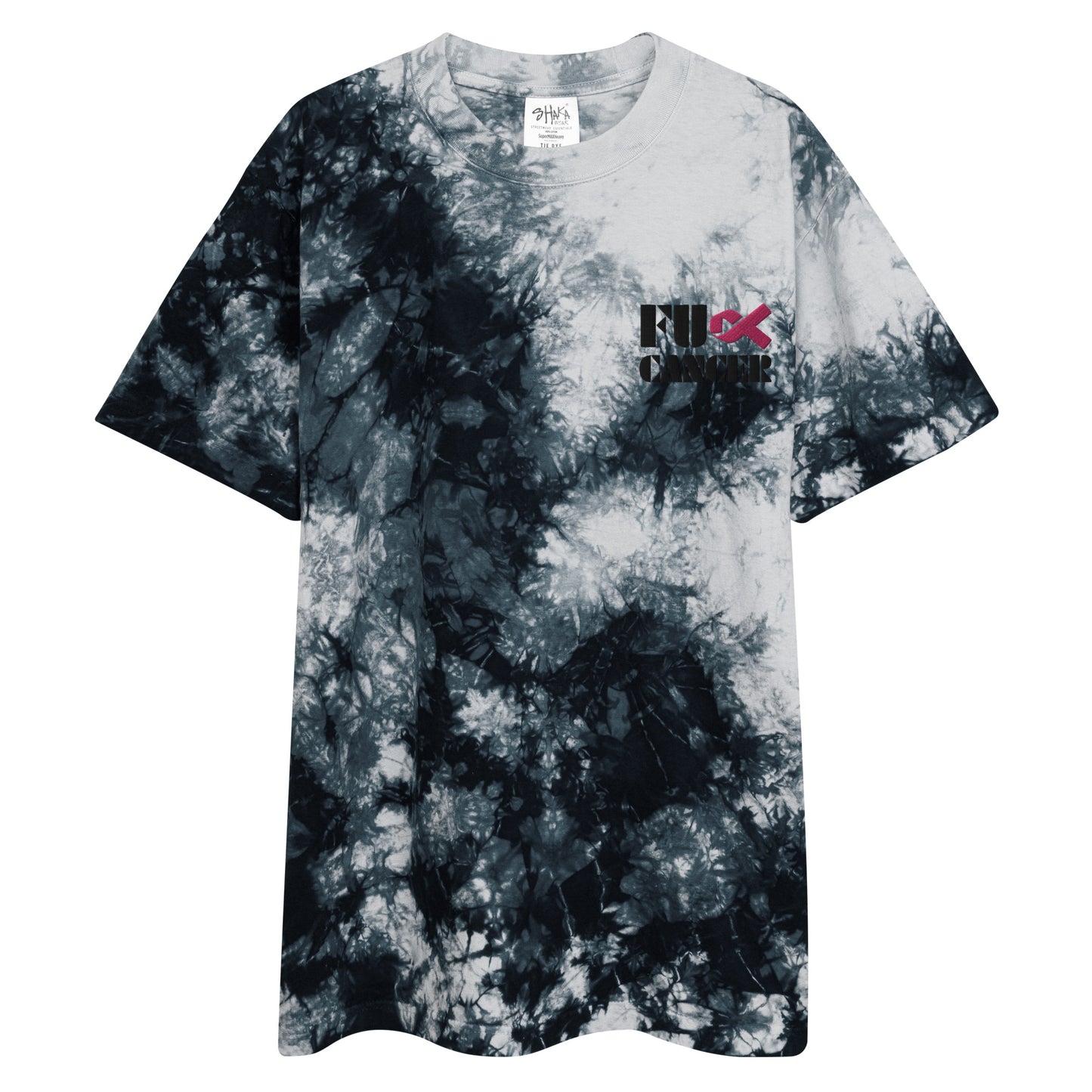 Fuck Cancer, Cancer Survivor Gift,100% US grown cotton, Oversized tie-dye t-shirt