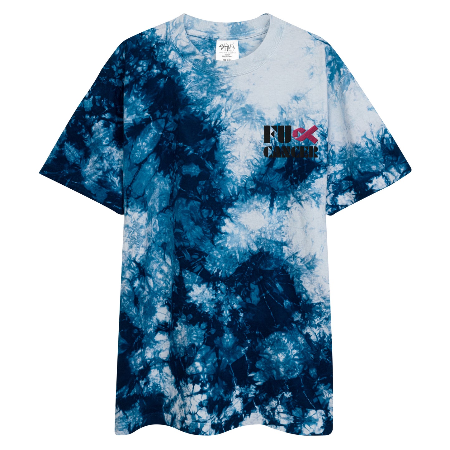 Fuck Cancer, Cancer Survivor Gift,100% US grown cotton, Oversized tie-dye t-shirt