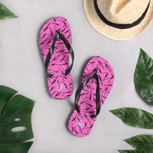 Skeleton pinkFlip-Flops