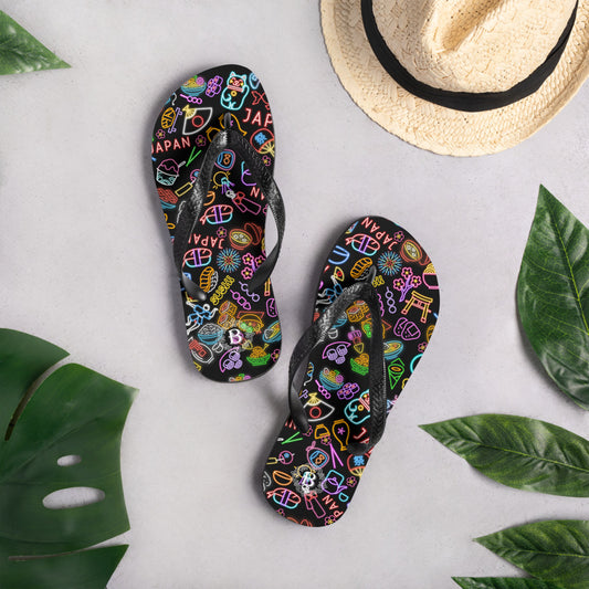 Japanese Neon Sign.Flip-Flops