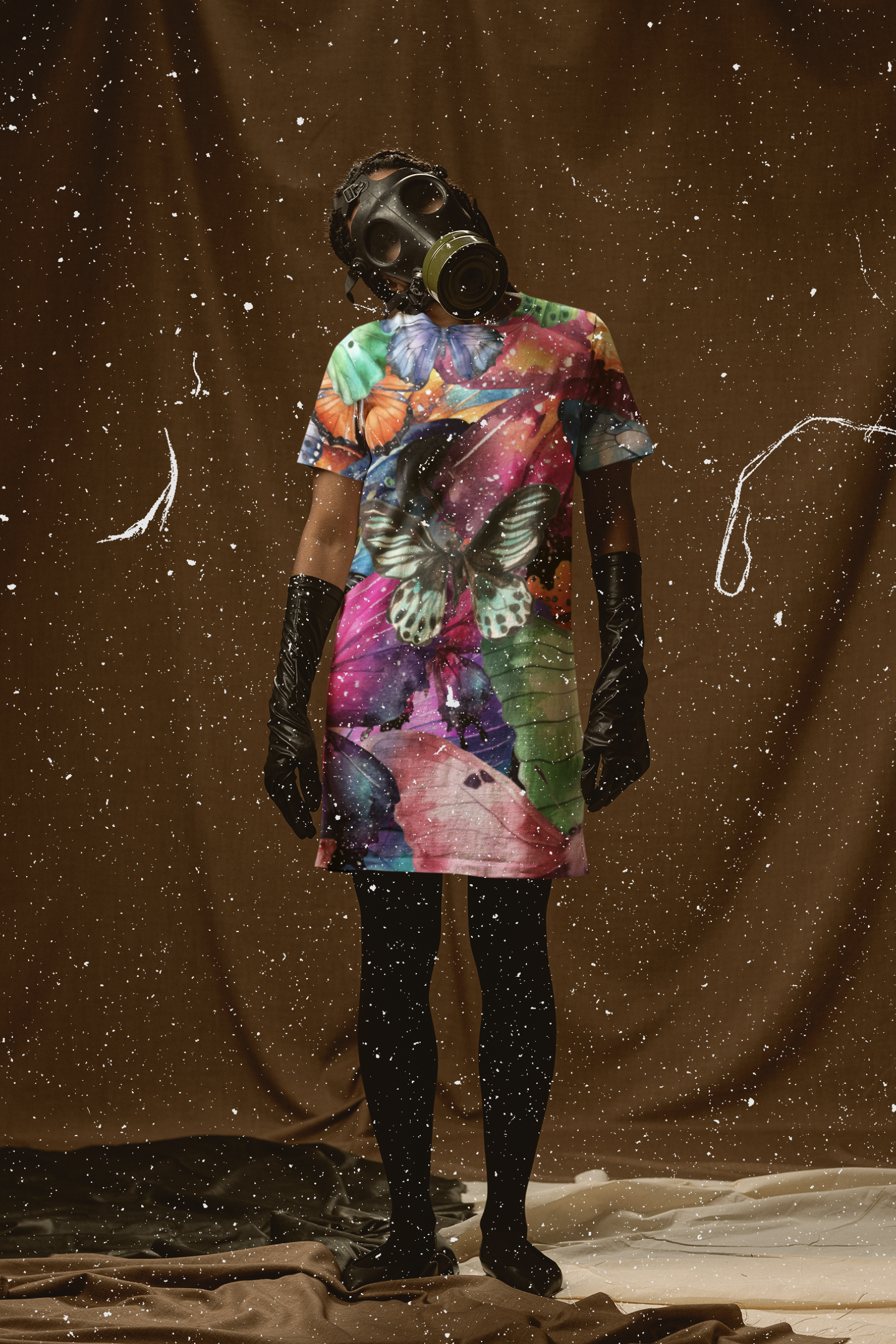 Buttterfly T-shirt dress