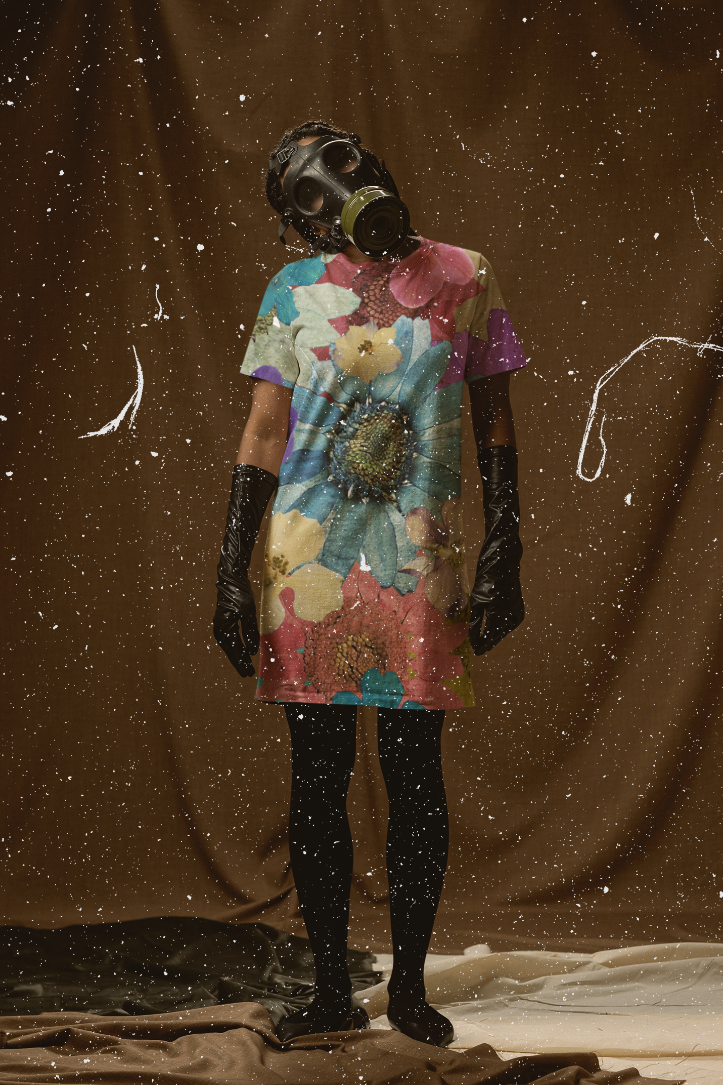 Pressed Flowers T-shirt dress