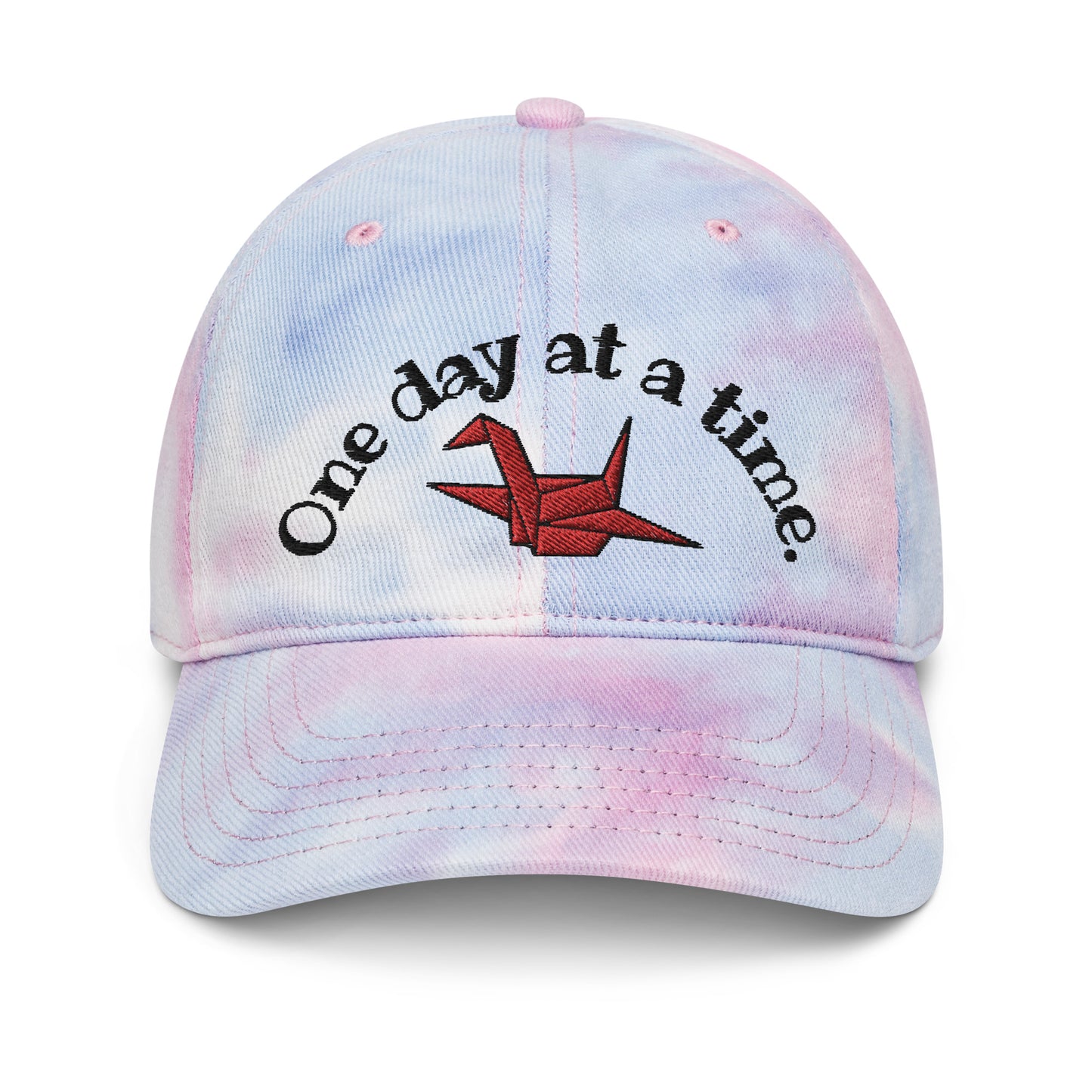 ORIGAMI, orizuru,  cranes, Tie dye hat