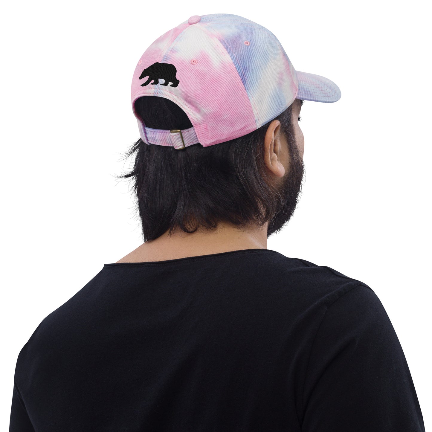 California Grizzly Bear Japanese Katakana Tie dye hat
