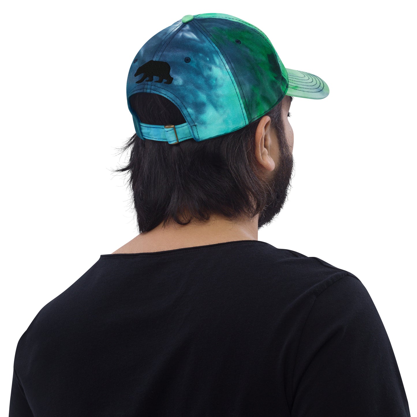 California Grizzly Bear Japanese Katakana Tie dye hat