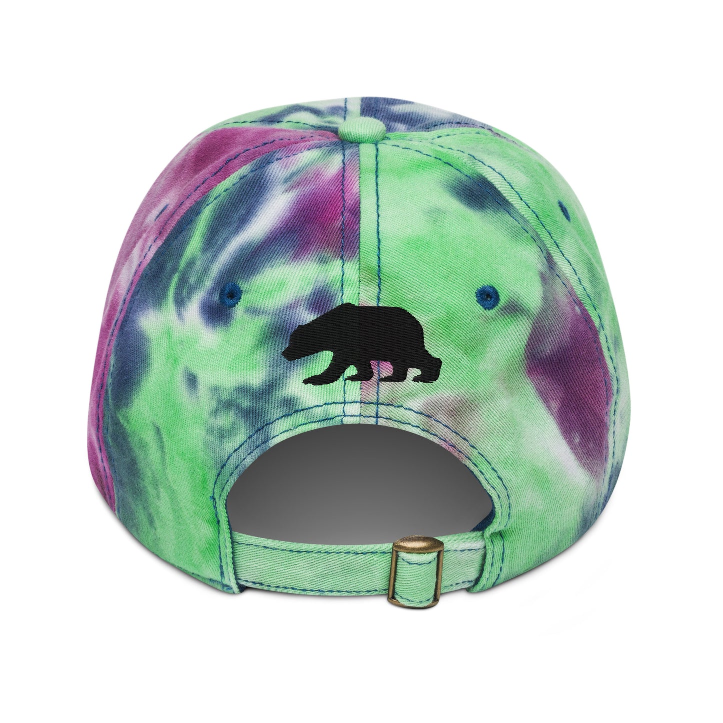 California Grizzly Bear Japanese Katakana Tie dye hat