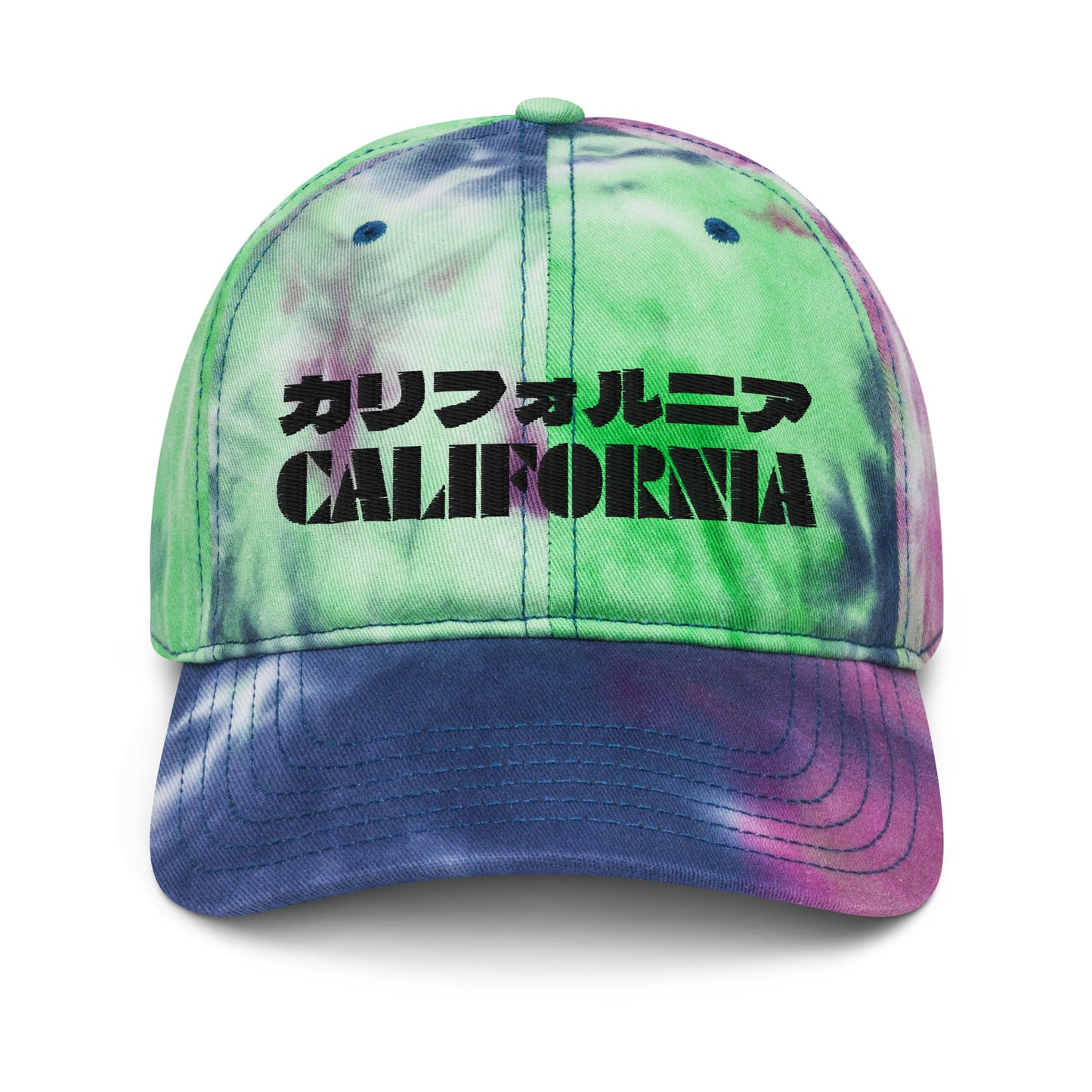 California Grizzly Bear Japanese Katakana Tie dye hat