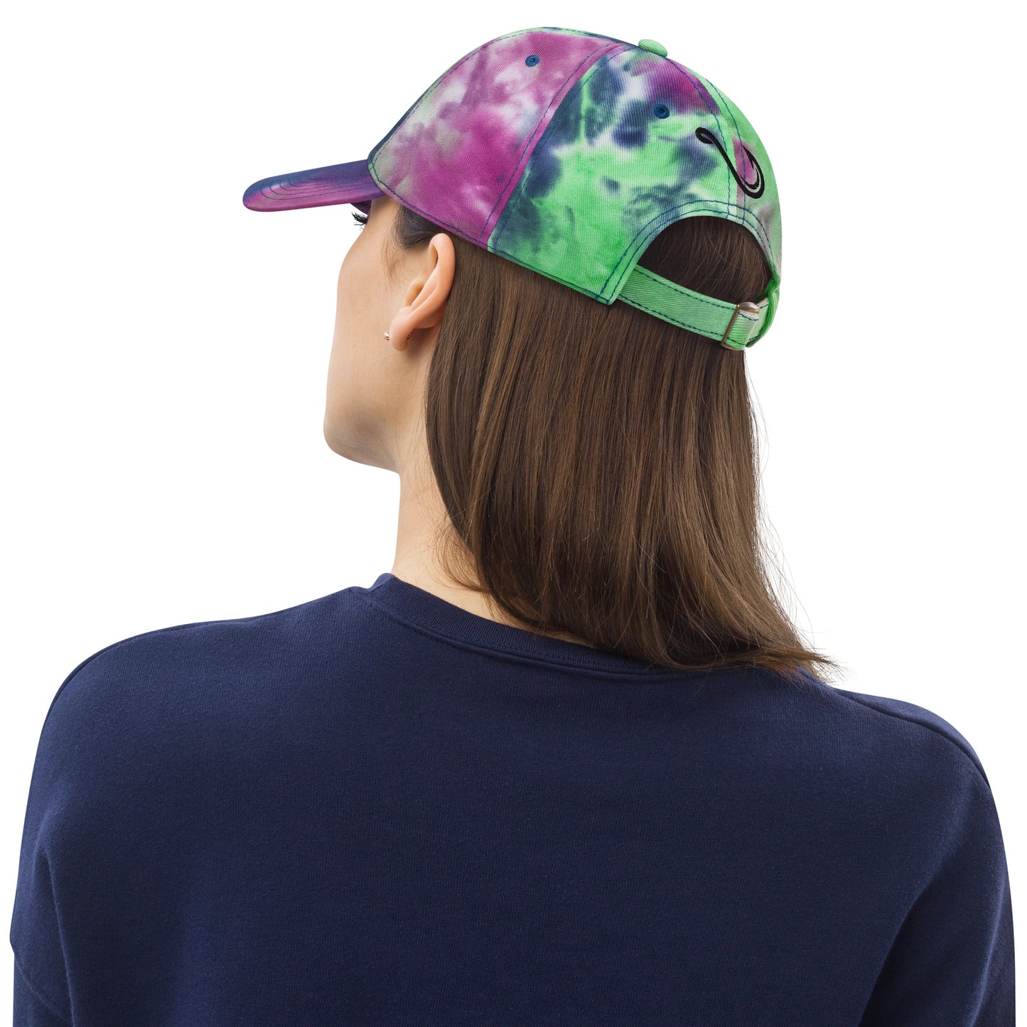 Fishing California, Japanese katakana, lure Tie dye hat